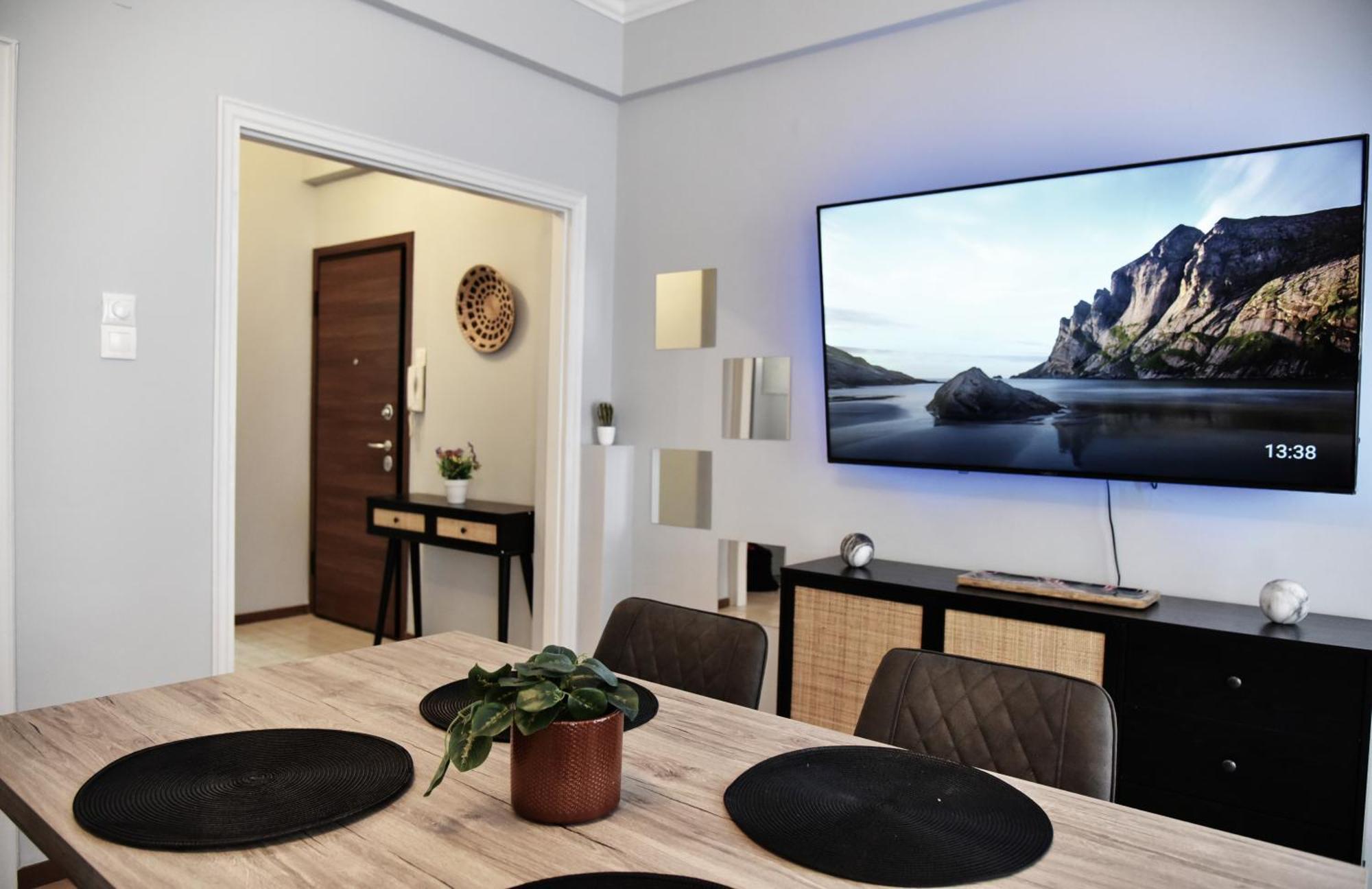 Apartamento Kipseli New Modern & Cozy 65Tv Netflix Atenas Exterior foto