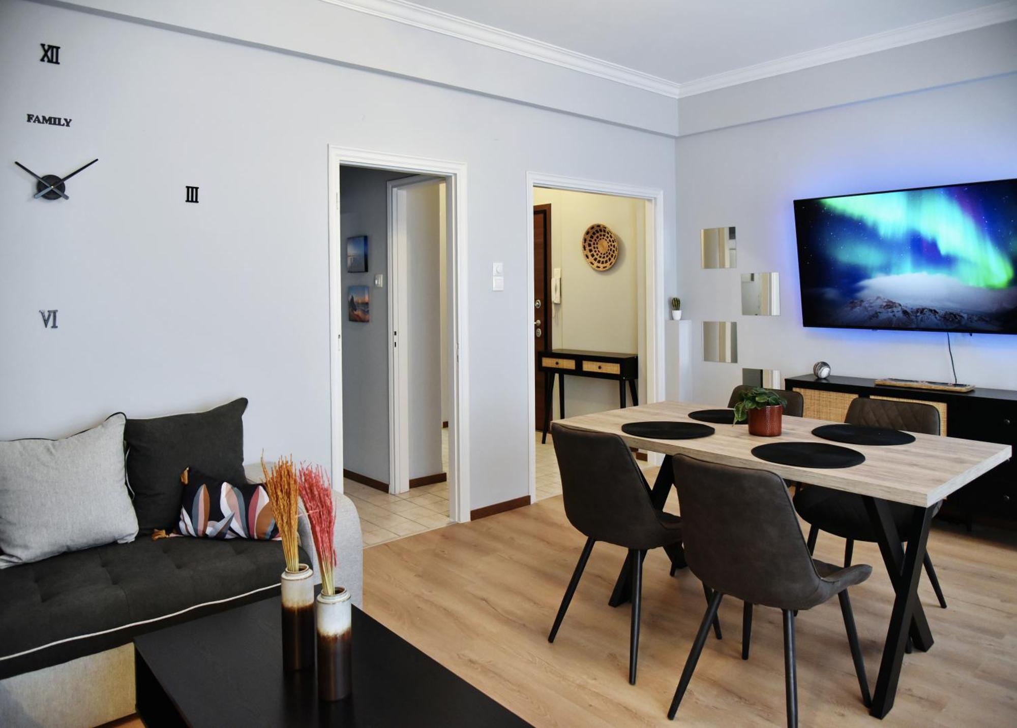 Apartamento Kipseli New Modern & Cozy 65Tv Netflix Atenas Exterior foto